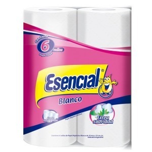 PAPEL HIGIENICO ESENCIAL BLANCO 6 X 30